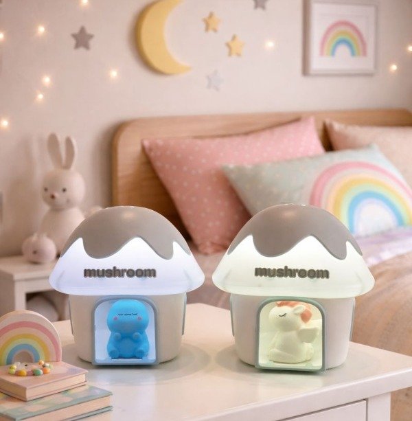 Producto - Velador Led  recargable Usb honguito