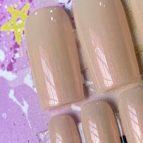 Producto - Press on cuadradas nude hada