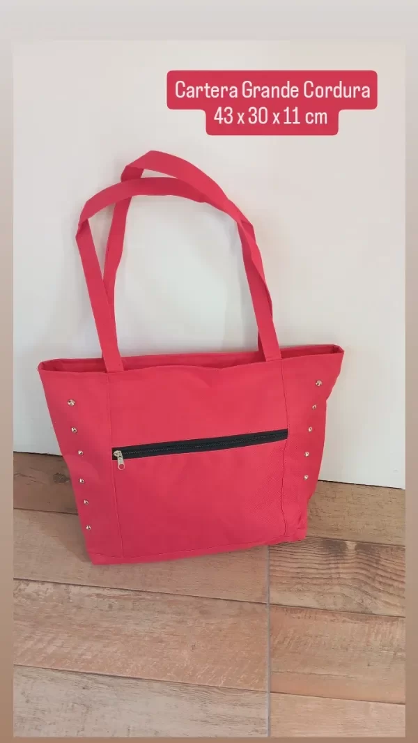 Producto - CARTERA GRANDE CORDURA ROJA