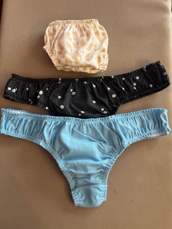 Producto - Pack x 3 colaless de algodón con frunce lunares