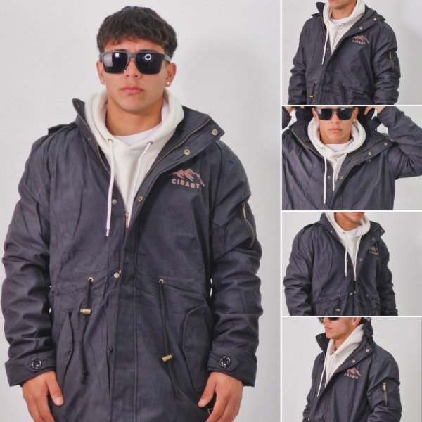 Producto - Campera Parca cibarta D. Michelini nueva temporada Negro Perlato