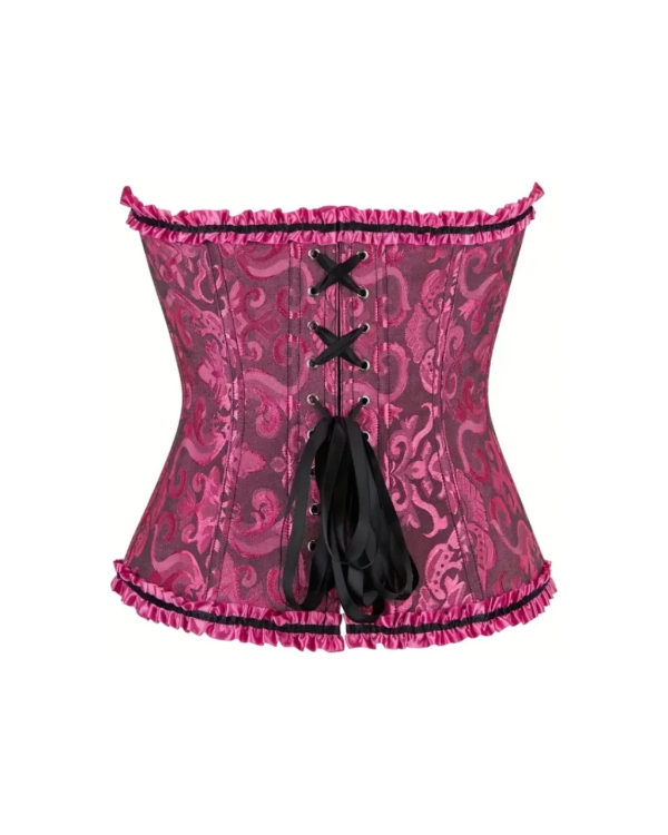Producto - Corset fucsia con negro
