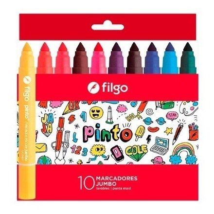 Producto - MARCADORES FILGO JUMBO x10