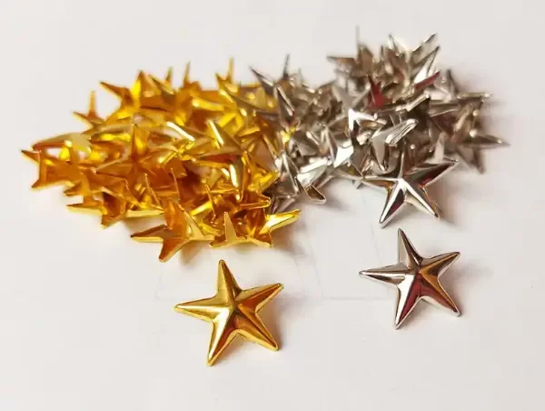 Producto - TACHA C/PATITAS ESTRELLA 15 MM