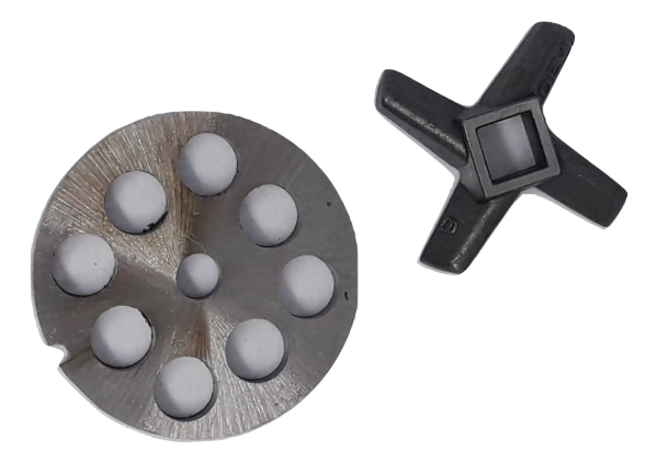 Producto - Disco Y Cuchilla Devi Para Picadora N 8 Afilable 12mm