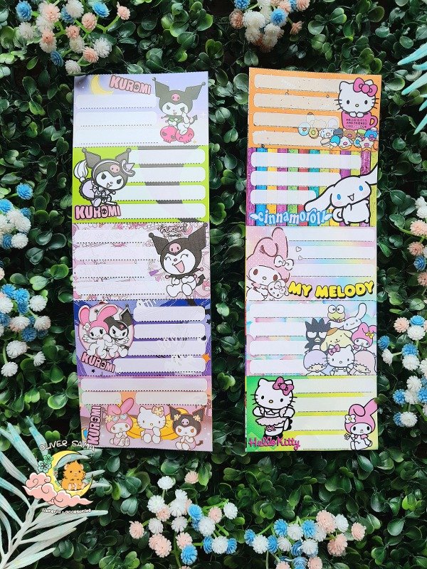 Producto - Rótulos x5 Sanrio (ingresá para elegir)