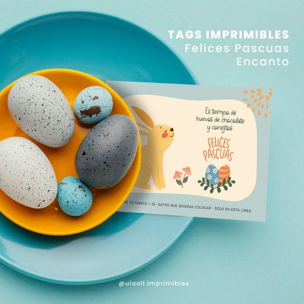 Producto - Tags Imprimibles Felices Pascuas "Encanto"