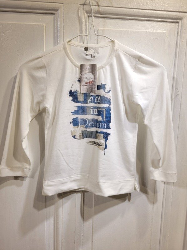 Producto - Remera VAN DIKE all in denim Nueva con etiqueta Talle 4 años - PRECIO: 12X