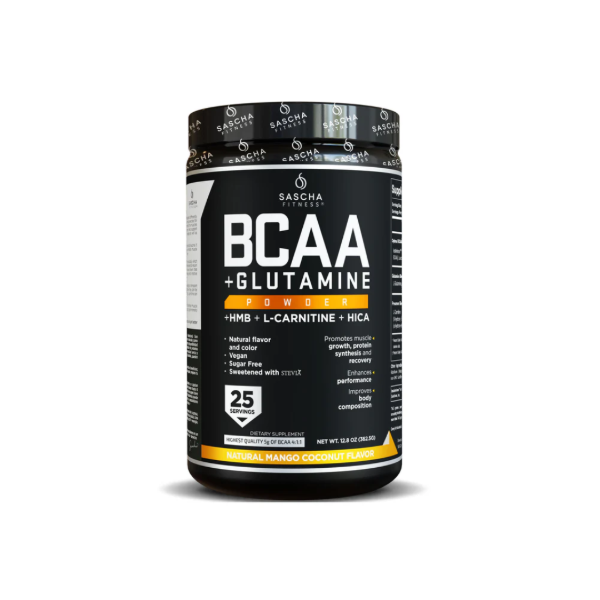 Producto - BCAA Sascha Fitness Mango Coco Aminoácidos, Fuerza y Rendimiento Argentina