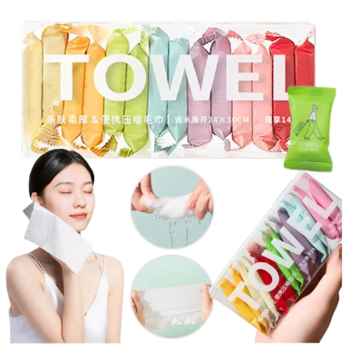 Producto - Set 14 Toallas De Comprimidas Descartables Para Limpieza Normal 01402