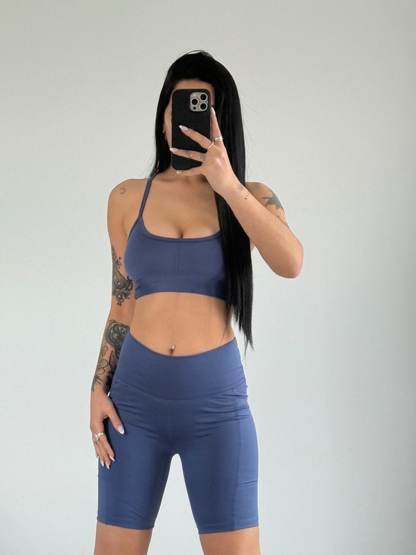 Producto - Biker cima azul índigo