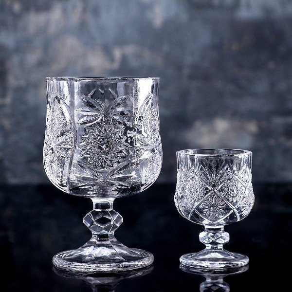 Producto - Set de 12 copas  labradas