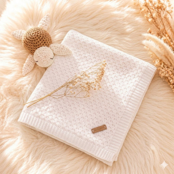 Producto - MANTITA REVERSIBLE BLANCA