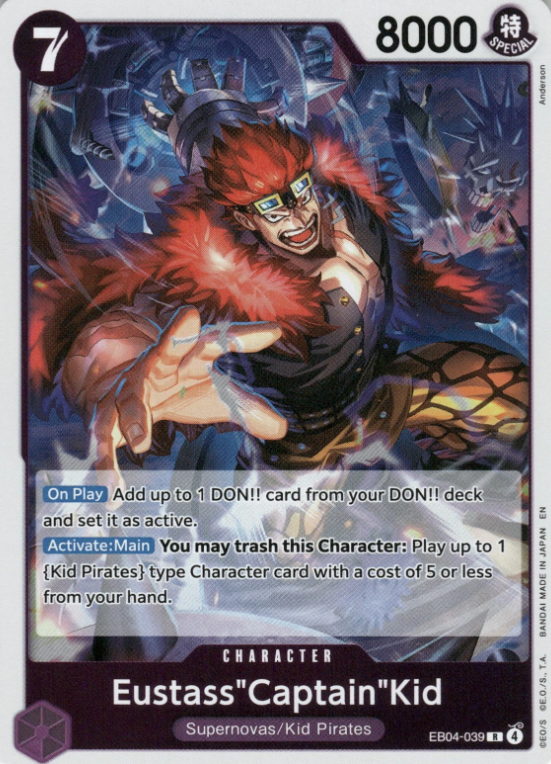 Producto - Eustass"Captain"Kid - EB04-039 EB04-039 The Azure Sea's Seven FOIL