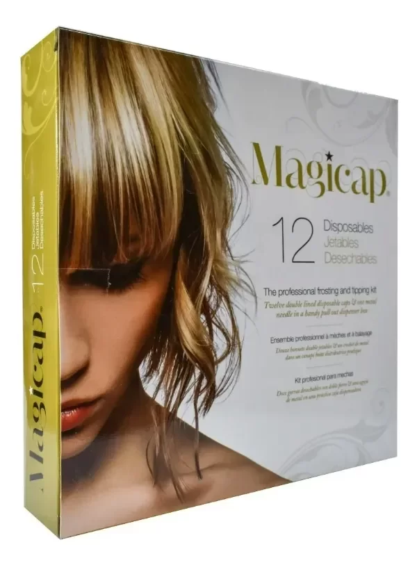 Producto - Magicap Gorros De Peluquería De Plástico Magicap G15 Color Celeste