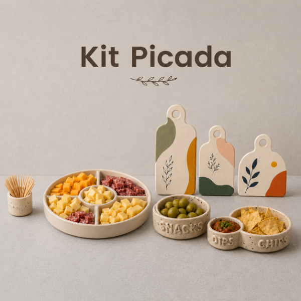 Producto - Kit Picada - Molde para Cerámica PDF Imprimible incluye bandejas, tablas, bowls