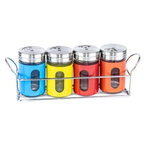 Producto - ESPECIERO CON TAPA GIRATORIA DE METAL X 4 CON SOPORTE - 0