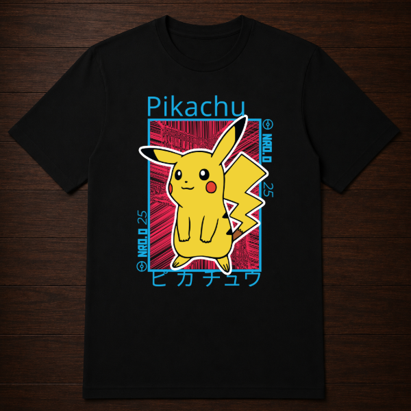 Producto - Remera - Pikachu Retrato (Pokemon) - 0