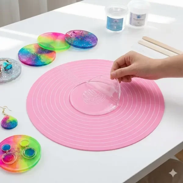 Producto - Lamina Silicona Antiadherente 30cm Diametro Para Resina