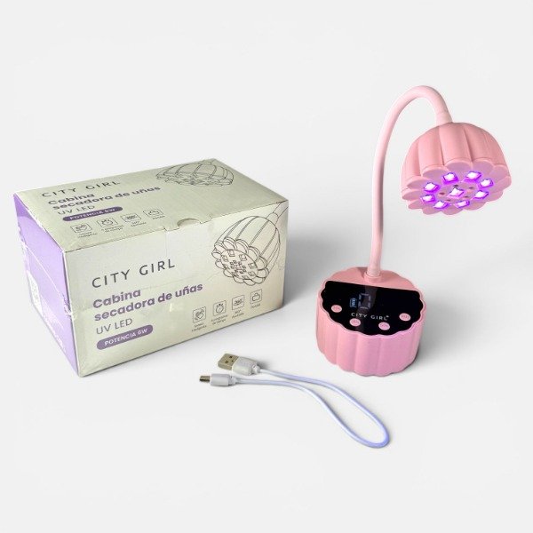 Producto - Cabina Flor Uv/Led 6wts - City Girl (Blanca o rosa surtida)