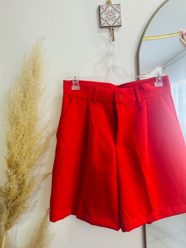 Producto - Short sastrero Malu (rojo)