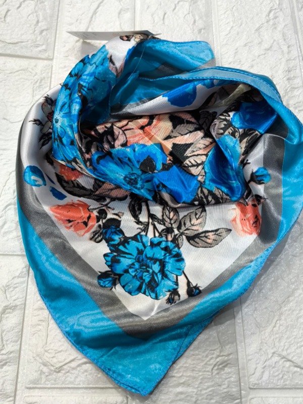 Producto - Pañuelos flores azul