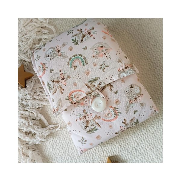Producto - Cambiador ANIMALITOS Y ARCOIRIS rosa claro