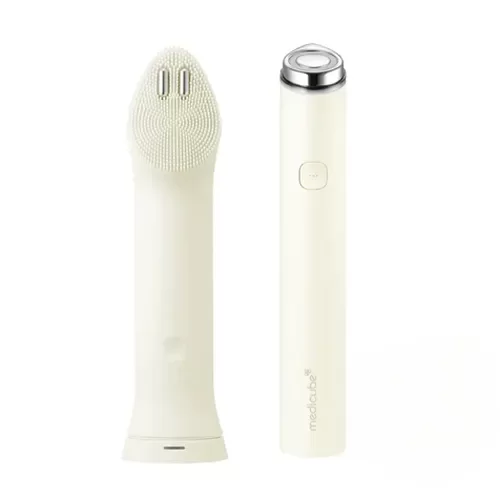 Producto - MEDICUBE AGER Booster Facial Cleansing Device Beige (Mini Plus + Cleansing Head)