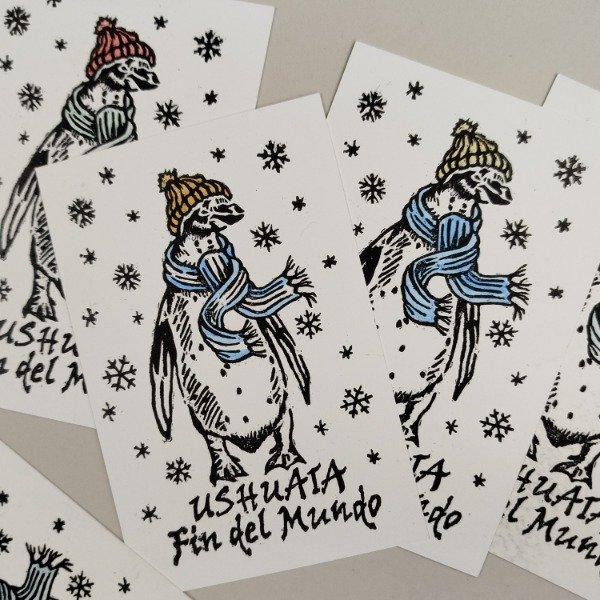 Producto - Postal Pinguino de Invierno