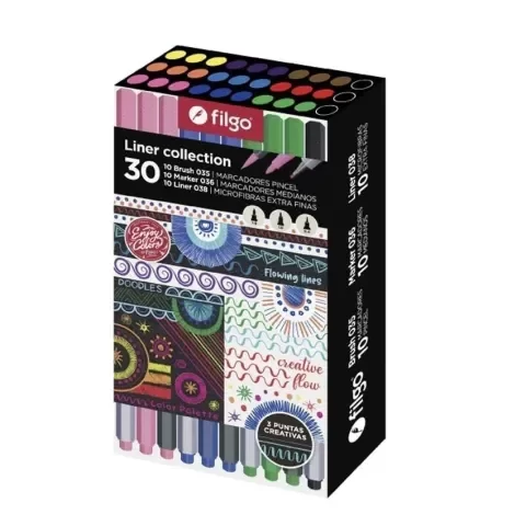 Producto - MARCADORES FILGO 3 PUNTAS x30