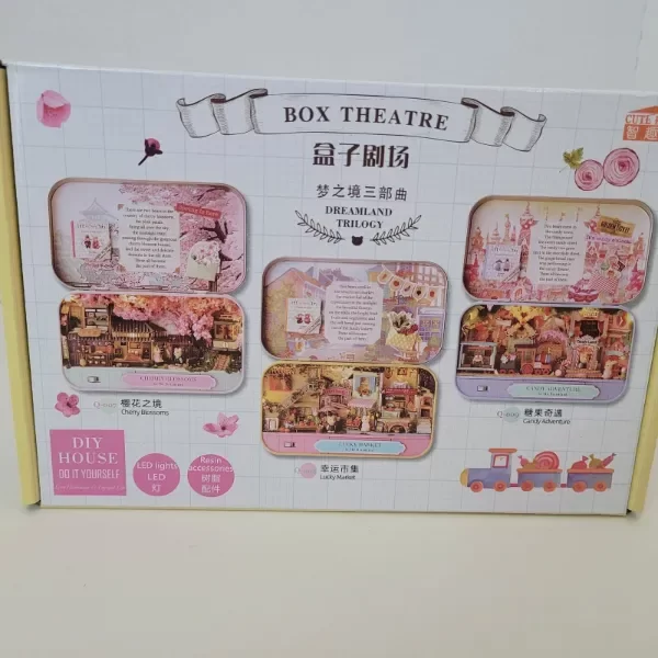 Producto - Cajita de ensueño DIY.  Miniatura para armar con muebles y luz LED - 5