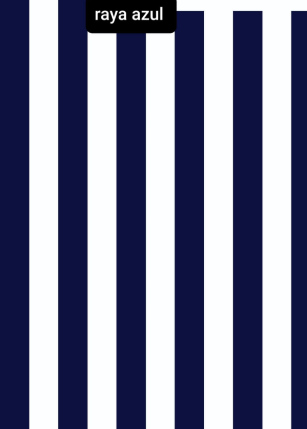 Producto - Gabardina Estampada Raya Azul