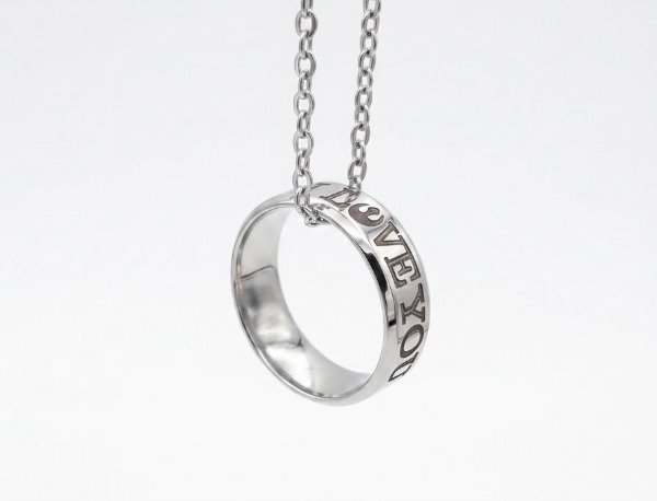 Producto - SET COLLARES ANILLOS ACERO GRABADOS - 2