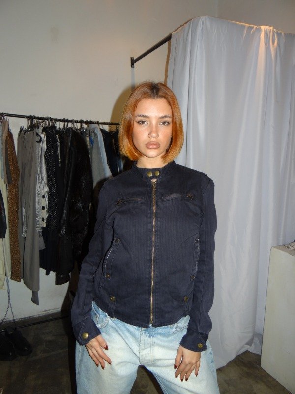 Producto - Campera azul/violeta