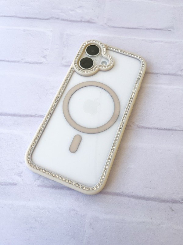 Producto - BORDE STRASS MAGSAFE CREMA