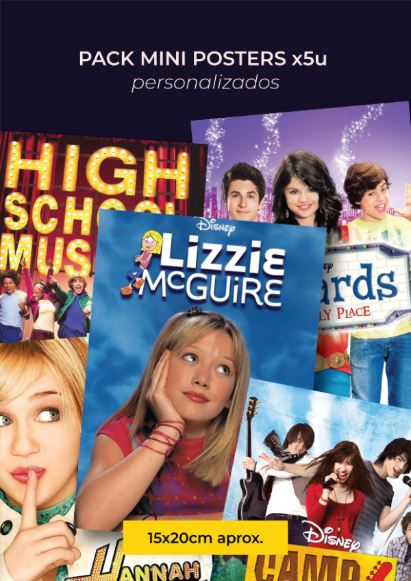 Producto - Pack MINI POSTERS x5 personalizados - Posters