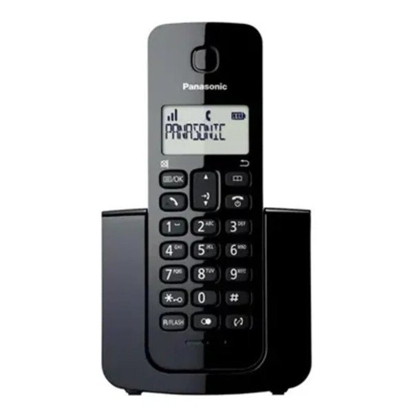 Producto - Panasonic Telefone KX-TGE110LAB - 1 Bases - Com Bina - Bivolt - Negro