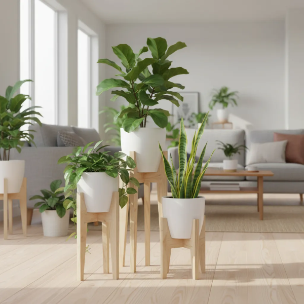 Producto - PORTA MACETA NORDICO + MACETA