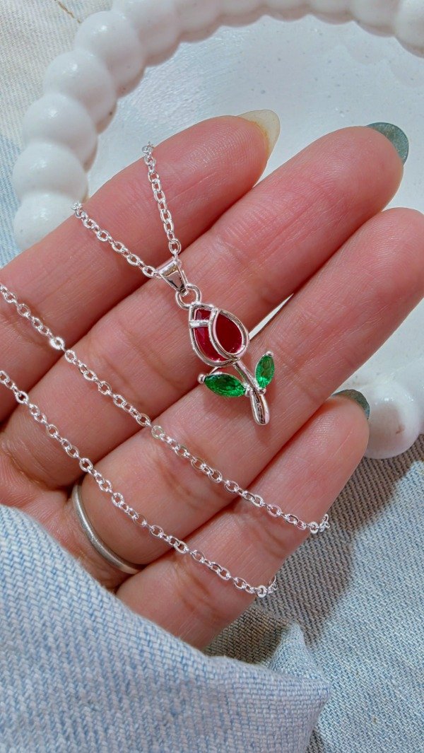 Producto - Collar tulipan rojo AB