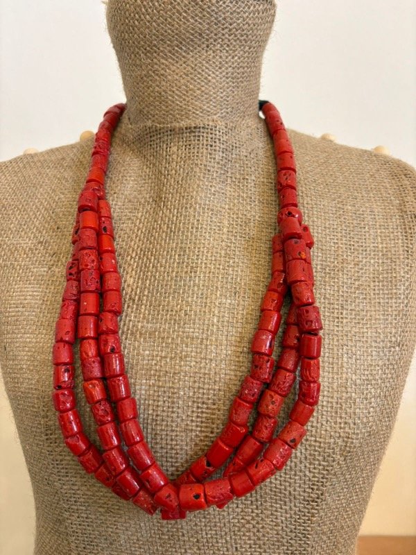 Producto - Collar Piedras - Umbrales Rojo
