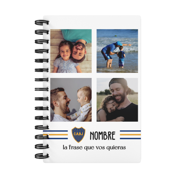 Producto - Agenda Diaria Boca Fútbol Personalizada