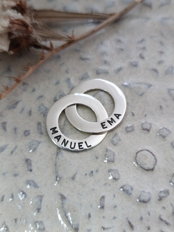 Producto - Dije 2 argollas rusas personalizables - 0