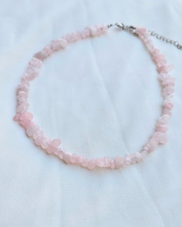 Producto - Collar Escallas cuarzo rosa