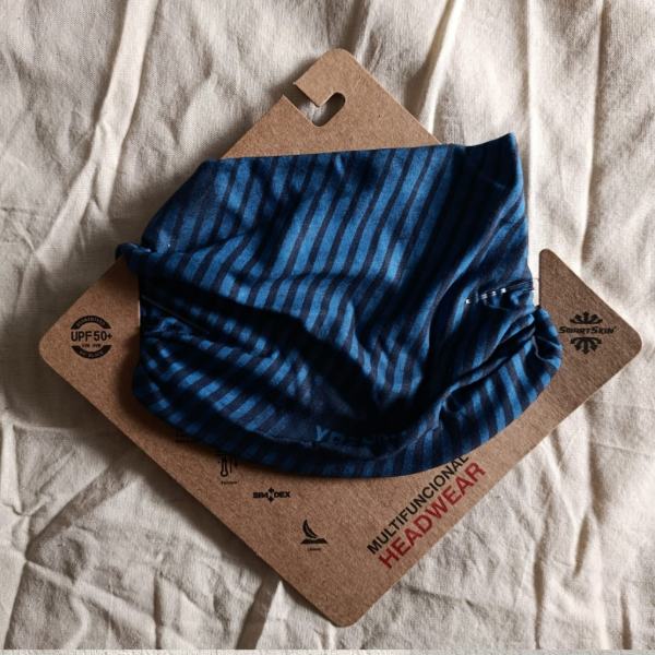 Producto - Cuellito multifunción Azul rayitas Yazuca