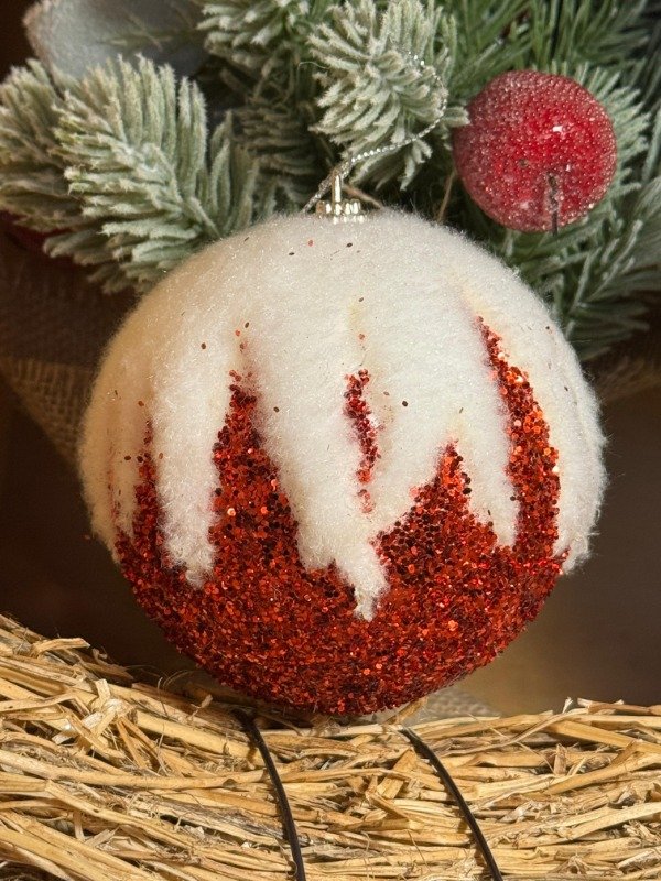 Producto - Esfera 10cm red sand (Efectivo: 5.200)