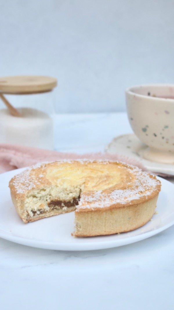 Producto - Tarta de coco y dulce de leche keto