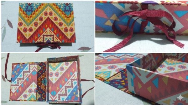 Producto - Chakana multicolor. Caja artesanal