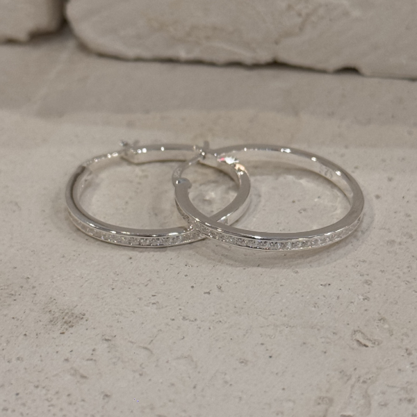 Producto - Argolla strass CI 25mm PL