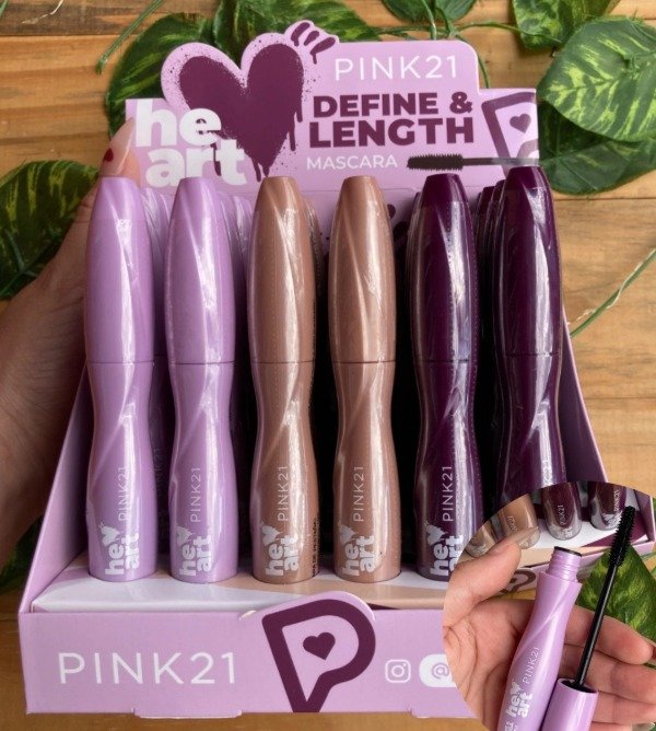 Producto - MÁSCARA DE PESTAÑAS HEART NEGRA - PINK21 X3 UNIDADES