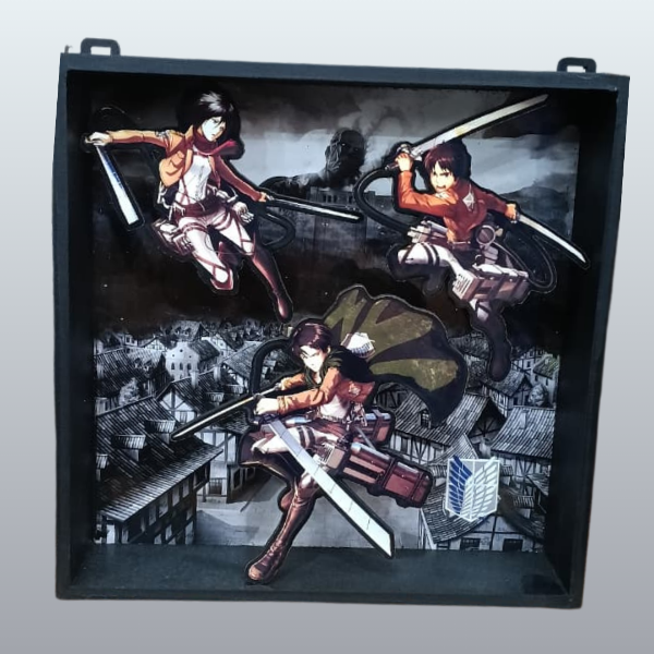 Producto - Cuadro 3D Attack On Titan